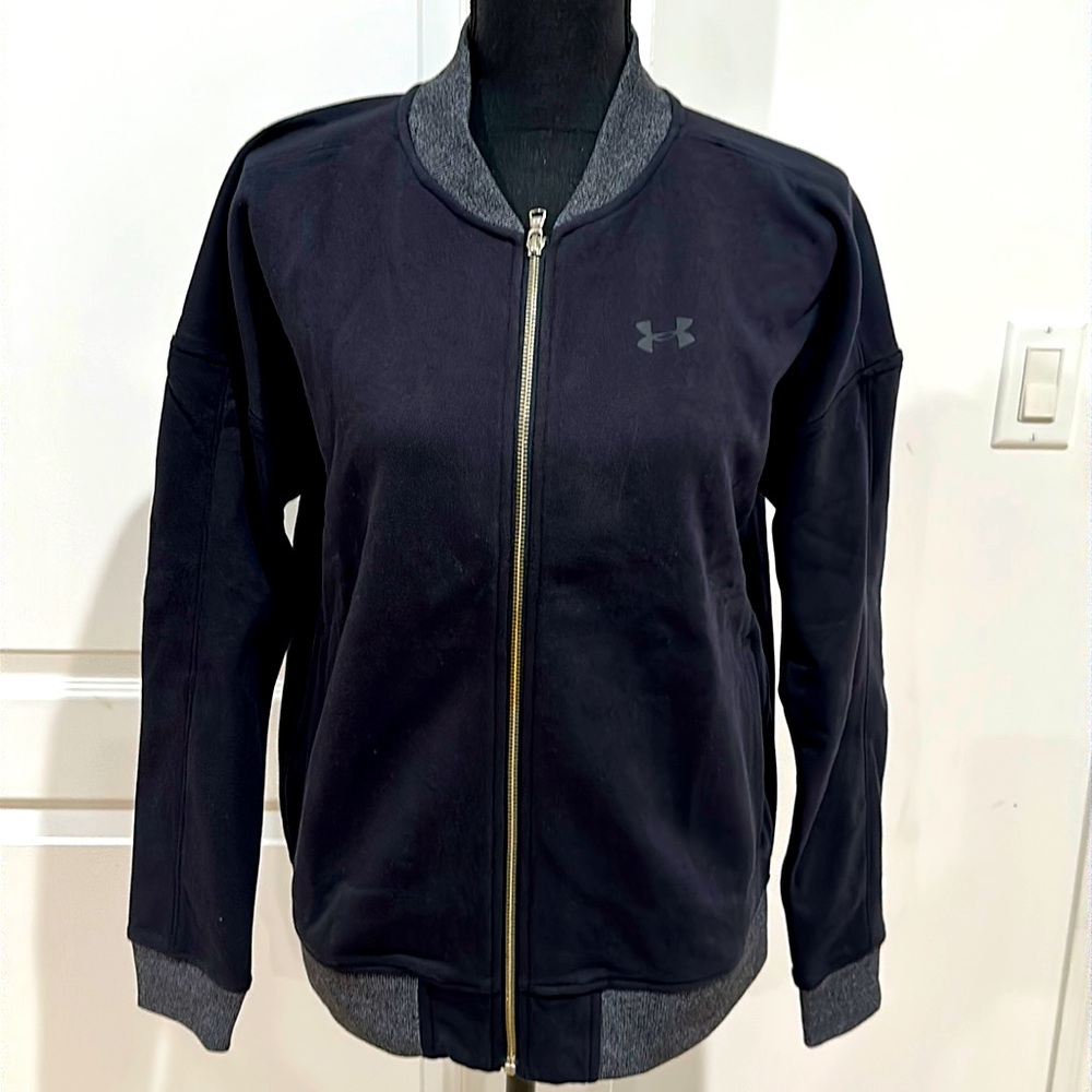 Under Armour zipper Jacket Black size Medium NEW with tags
